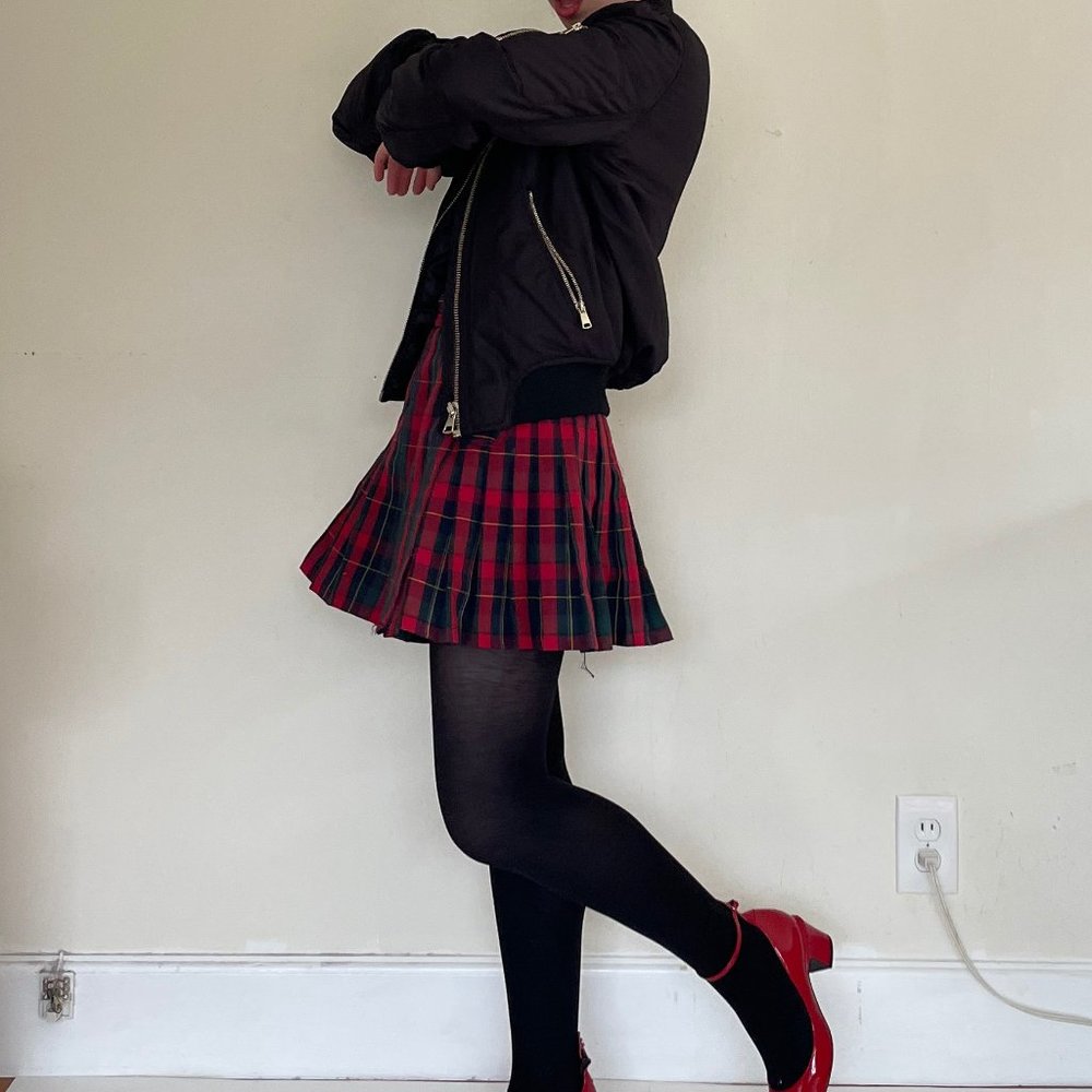 black bomber jacket